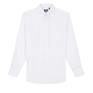 Izod Men’s White Dress Shirt Crisp Cotton Button-Down All-Over Stretch Size 2XL
